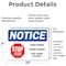 Signmission Stop Spread Of Flu, 10 in W x Rectangle, Vinyl Decal OS-2PACK-NS-D-710-25564 - alternate 2